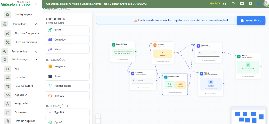 Criação de Chatbot